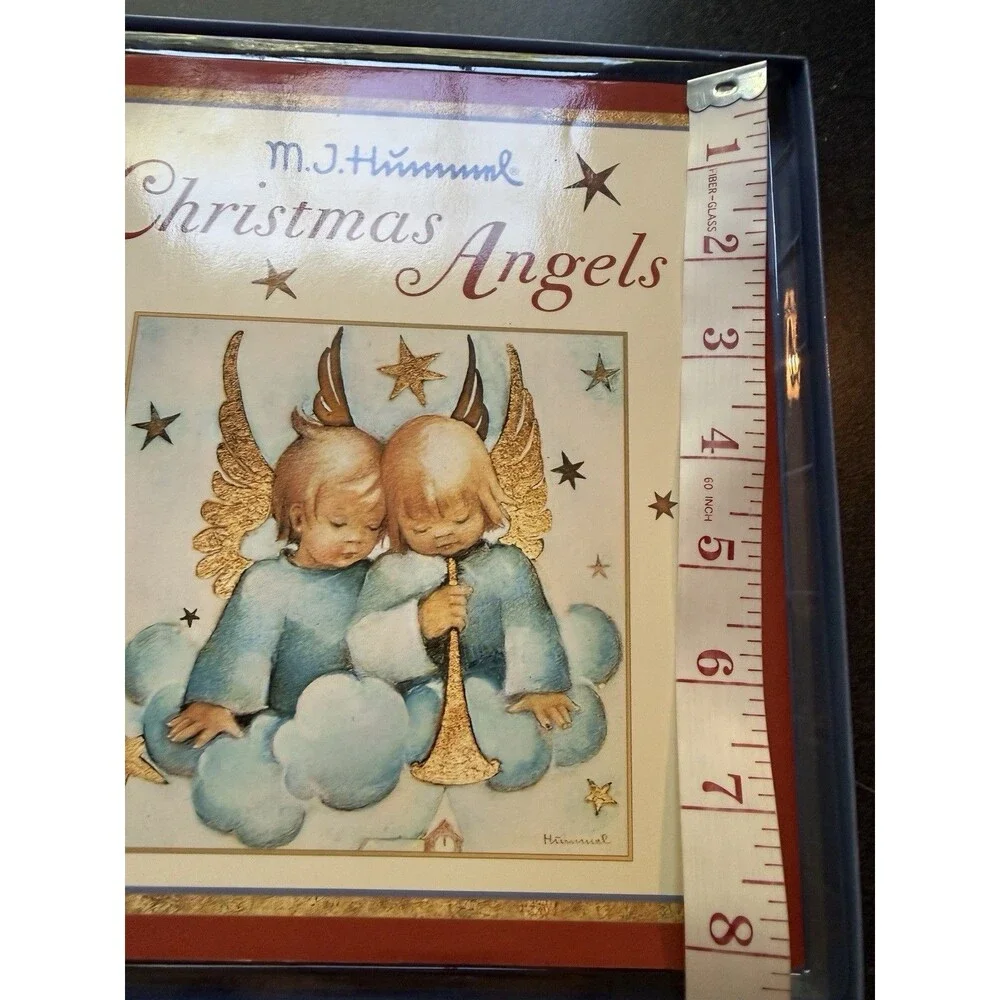 M. J. Hummel Christmas Angels Book and Ornament Gift Set 2004 Retro Holidays